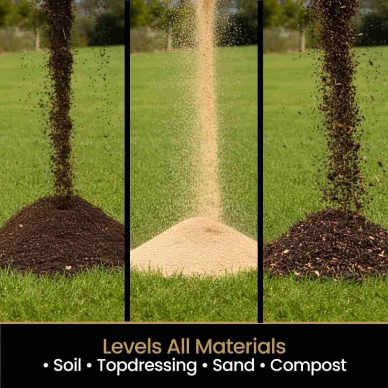 lawn lute for topsoil soil and sand