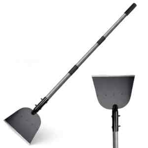 flat head metal gardening shovel