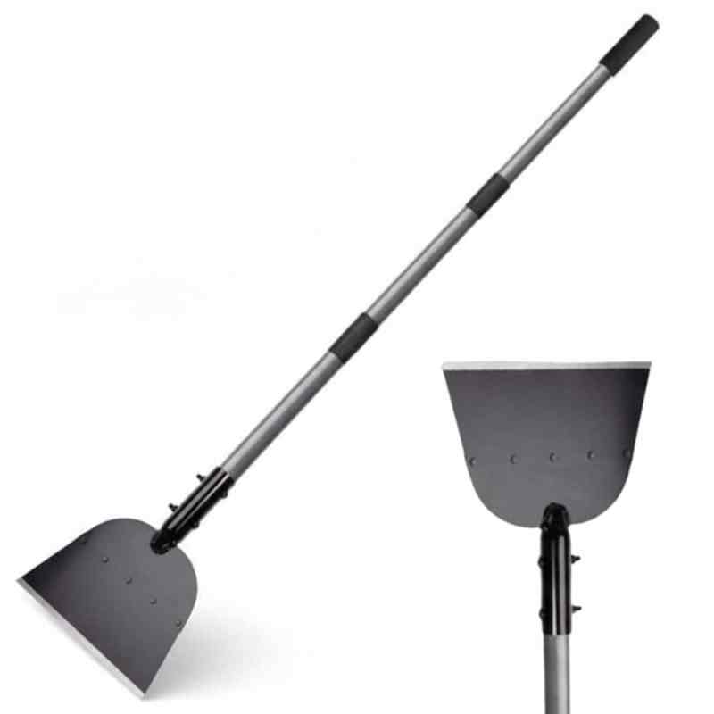 flat head metal gardening shovel