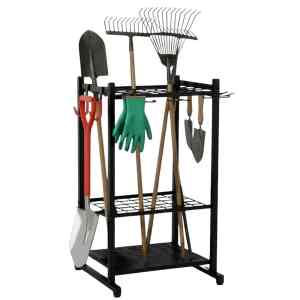 metal garden tool organiser stand