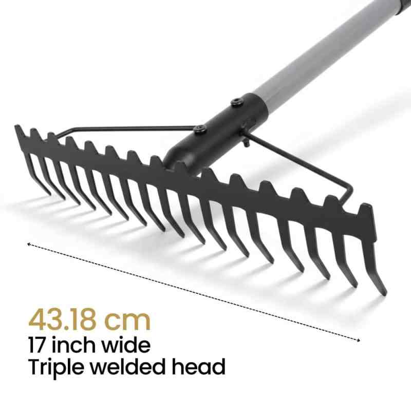 17" wide bow rake head
