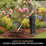 gardening rake for mulching