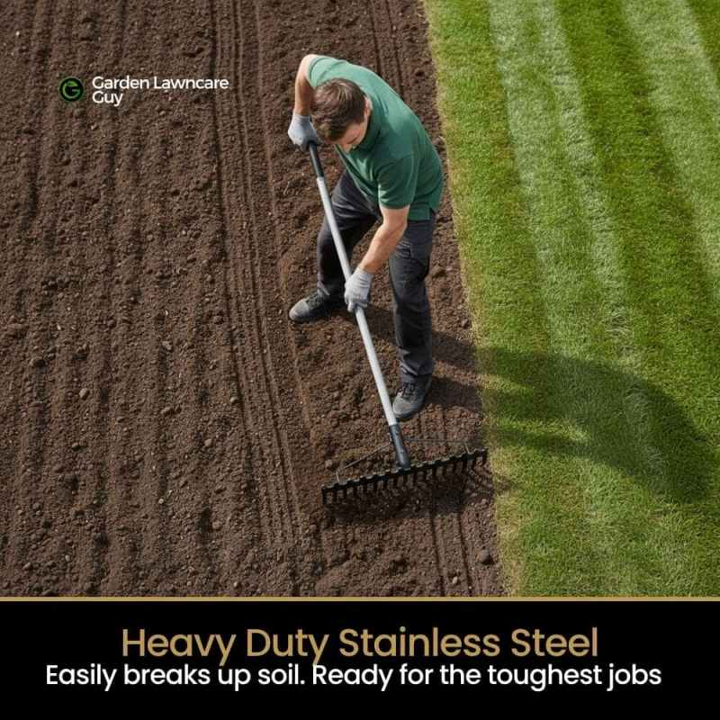 heavy duty garden rake